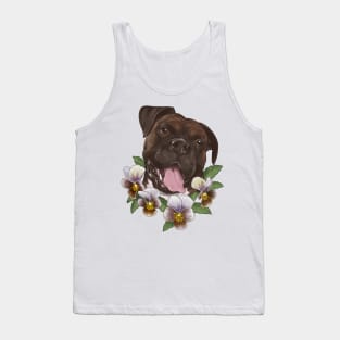 Duke with Frosted Chocolate Pansies Tank Top